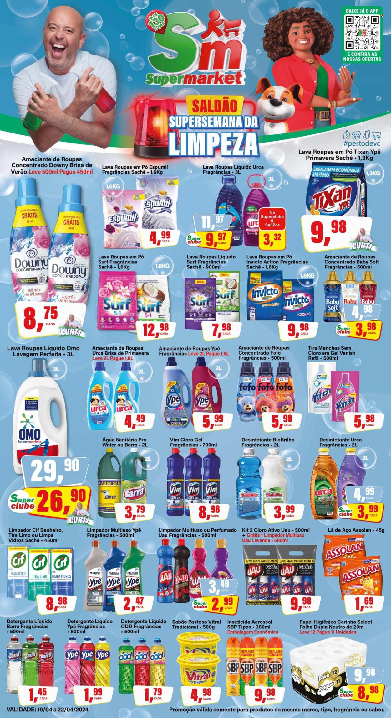 Folheto Rede Supermarket - 19/04/2024 - 22/04/2024. Página 1
