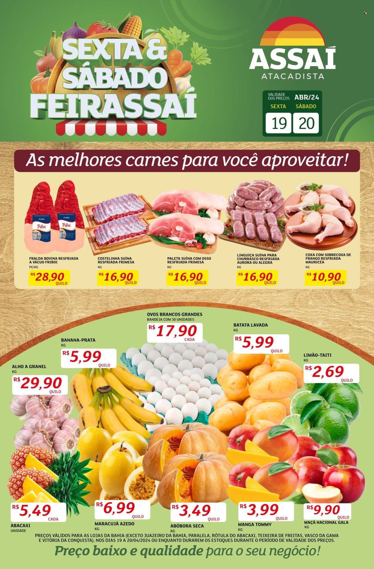 Folheto Assaí Atacadista - 19/04/2024 - 20/04/2024. Página 1