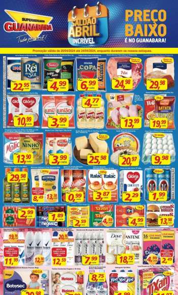 Folheto Supermercados Guanabara - 20/04/2024 - 24/04/2024.