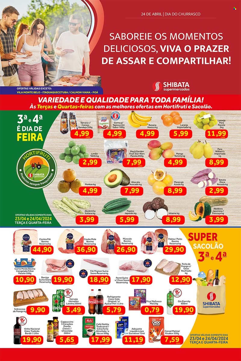 Folheto Shibata Supermercados - 23/04/2024 - 29/04/2024. Página 1