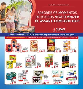 Folheto Shibata Supermercados - 23/04/2024 - 29/04/2024.
