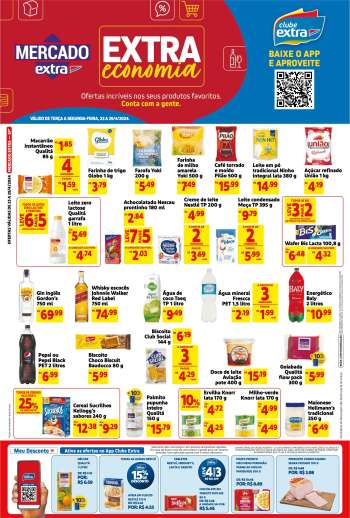 Folheto Mercado Extra - 23/04/2024 - 29/04/2024.