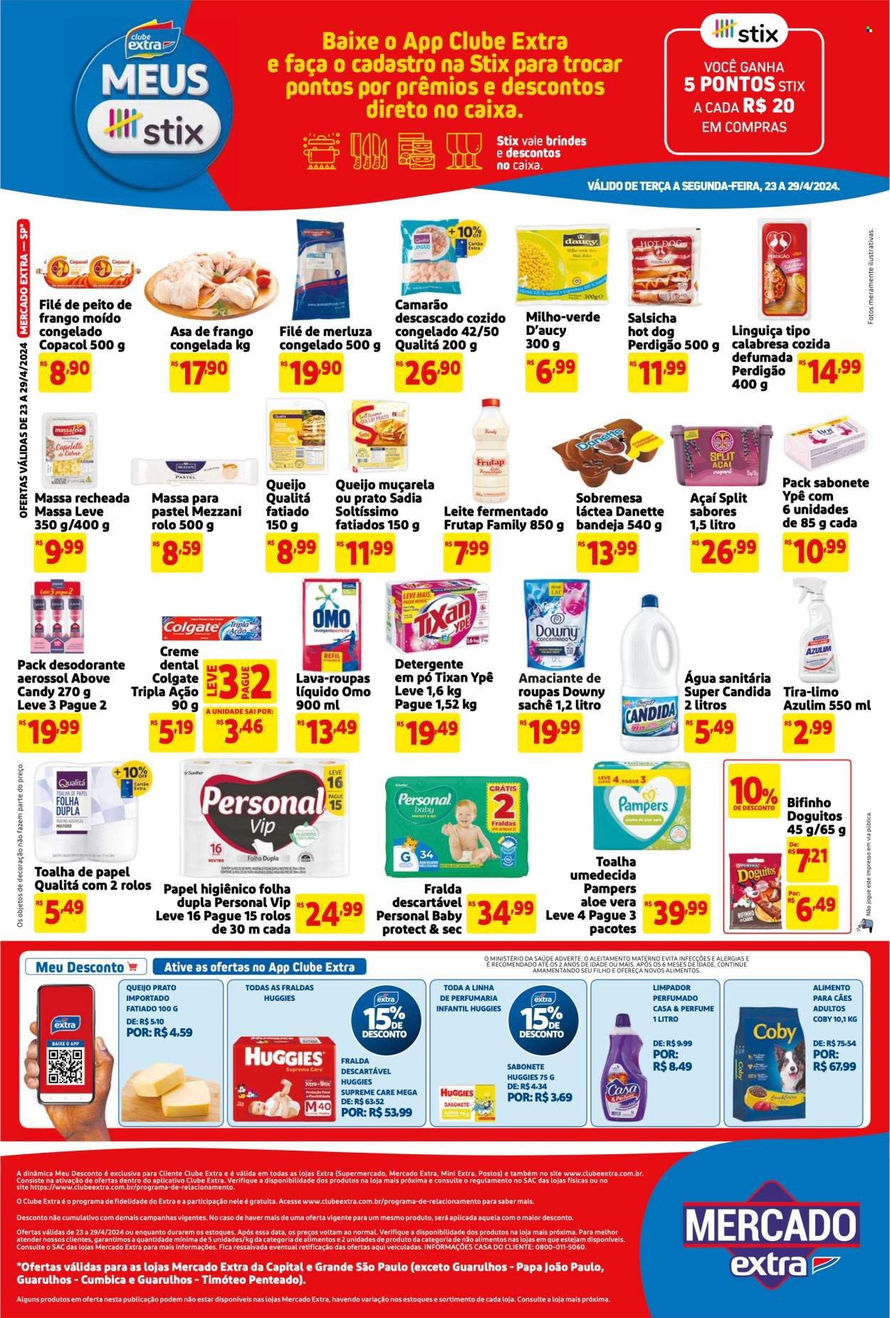 Folheto Mercado Extra - 23/04/2024 - 29/04/2024. Página 2