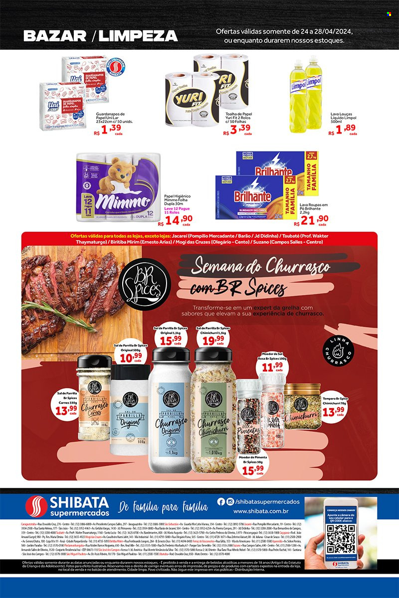 Folheto Shibata Supermercados - 24/04/2024 - 28/04/2024. Página 4