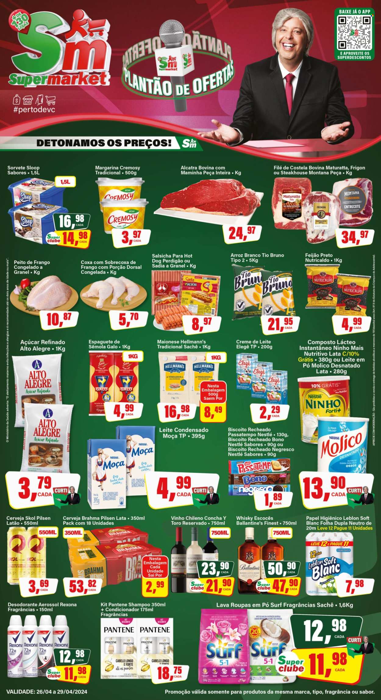 Folheto Rede Supermarket - 26/04/2024 - 29/04/2024. Página 1