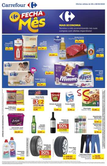 Folheto Carrefour Hiper - 26/04/2024 - 28/04/2024.