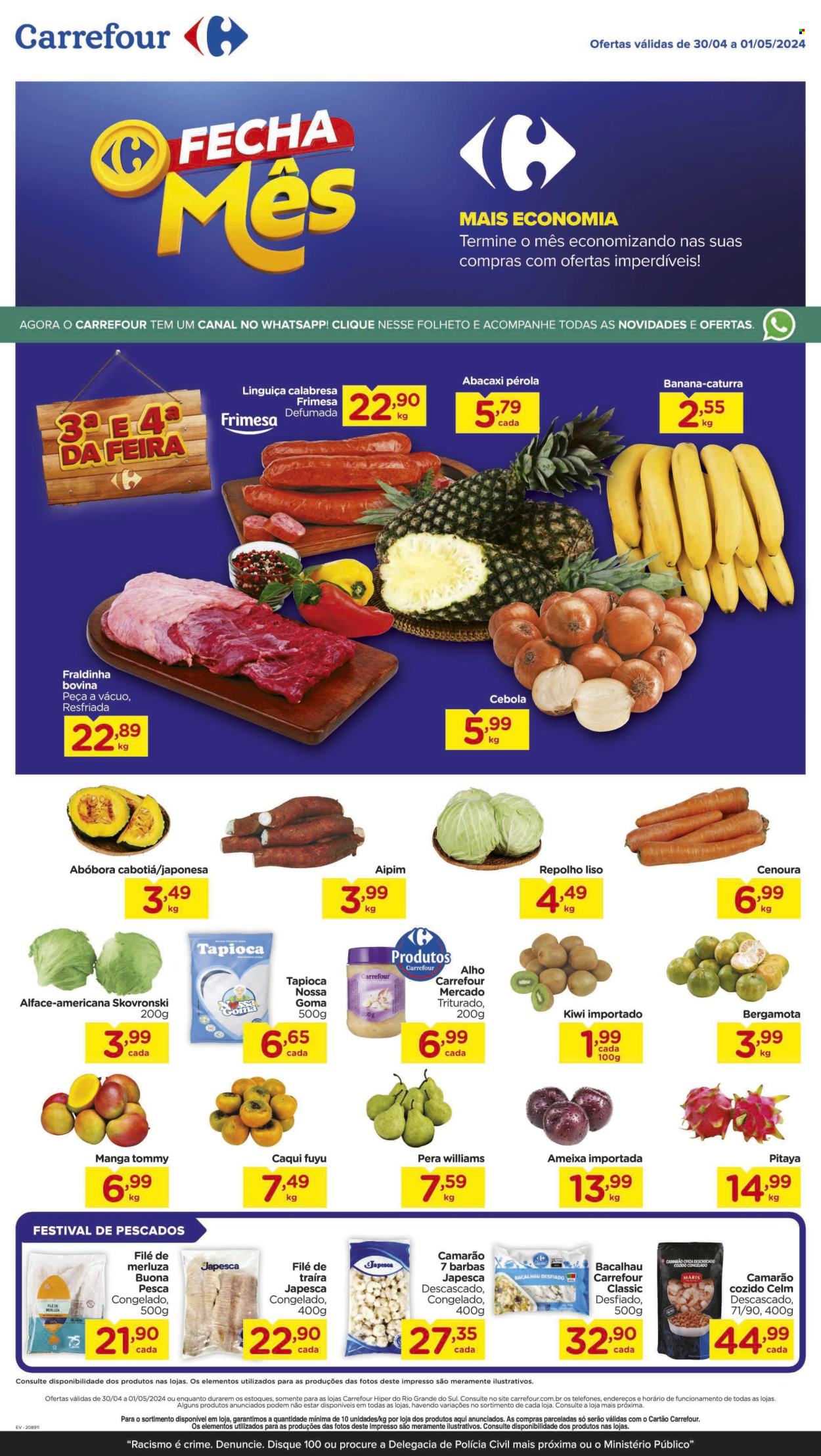 Folheto Carrefour Hiper - 30/04/2024 - 01/05/2024. Página 1