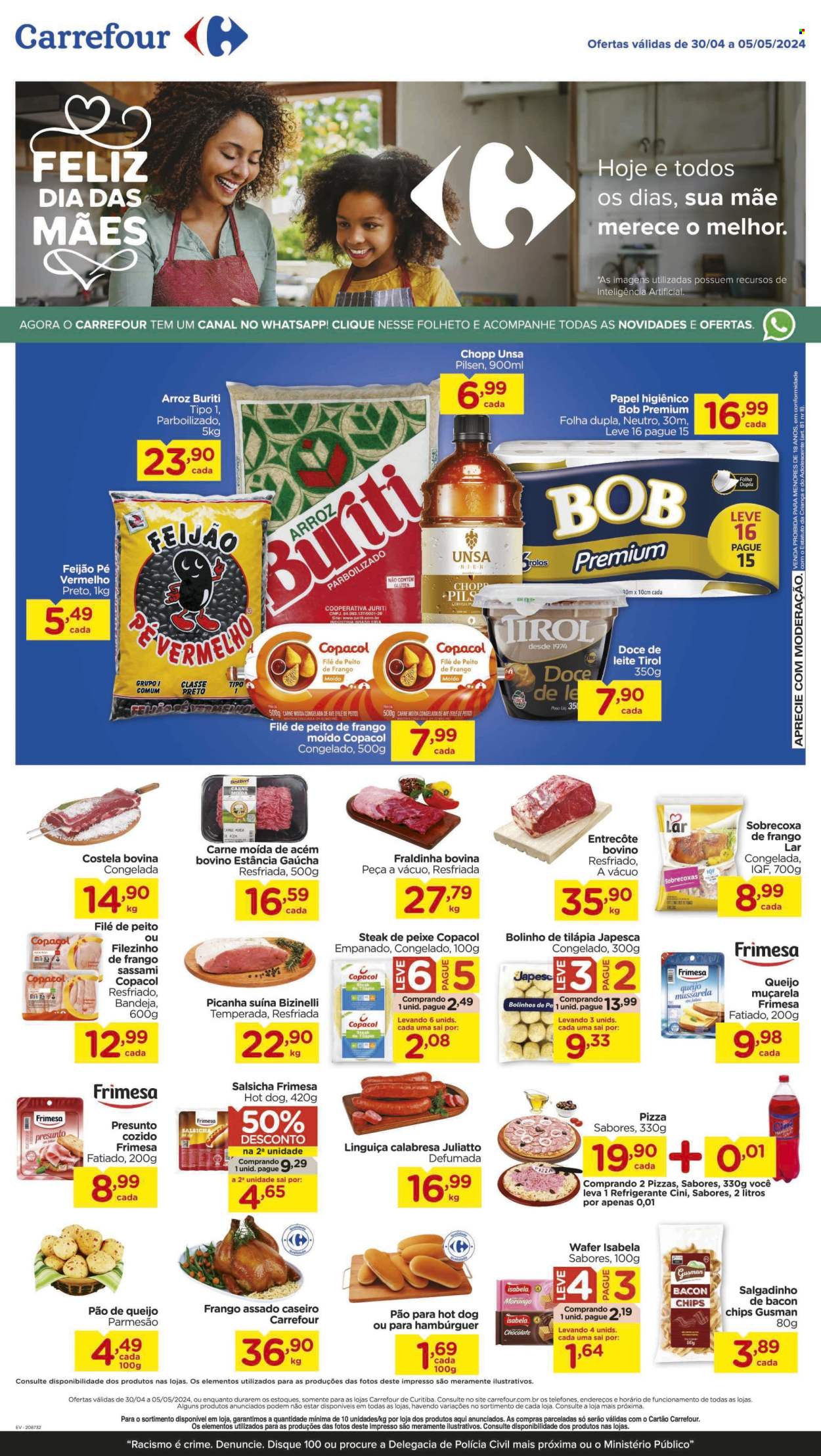 Folheto Carrefour Hiper - 30/04/2024 - 05/05/2024. Página 1