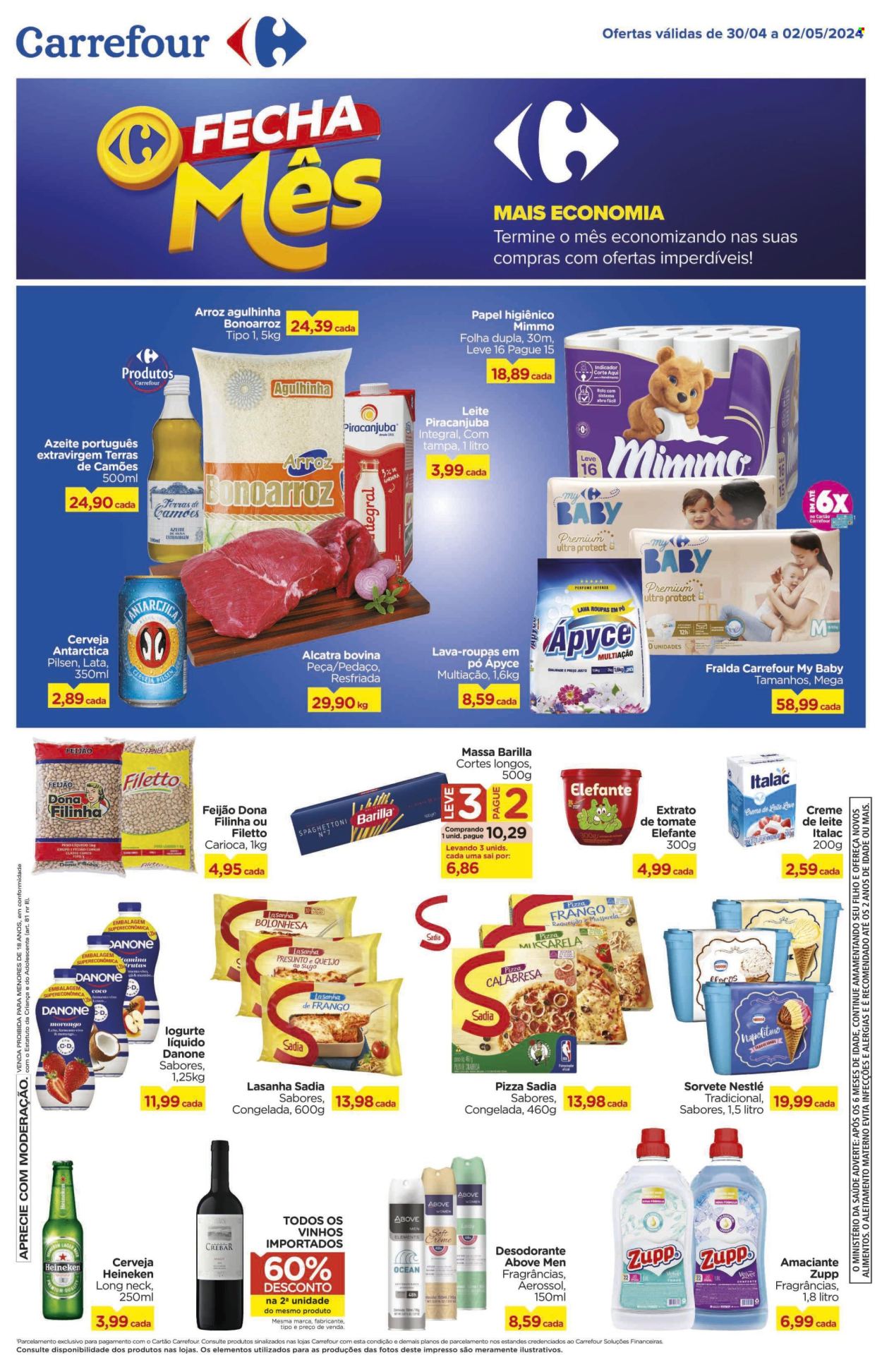Folheto Carrefour Hiper - 30/04/2024 - 02/05/2024. Página 1