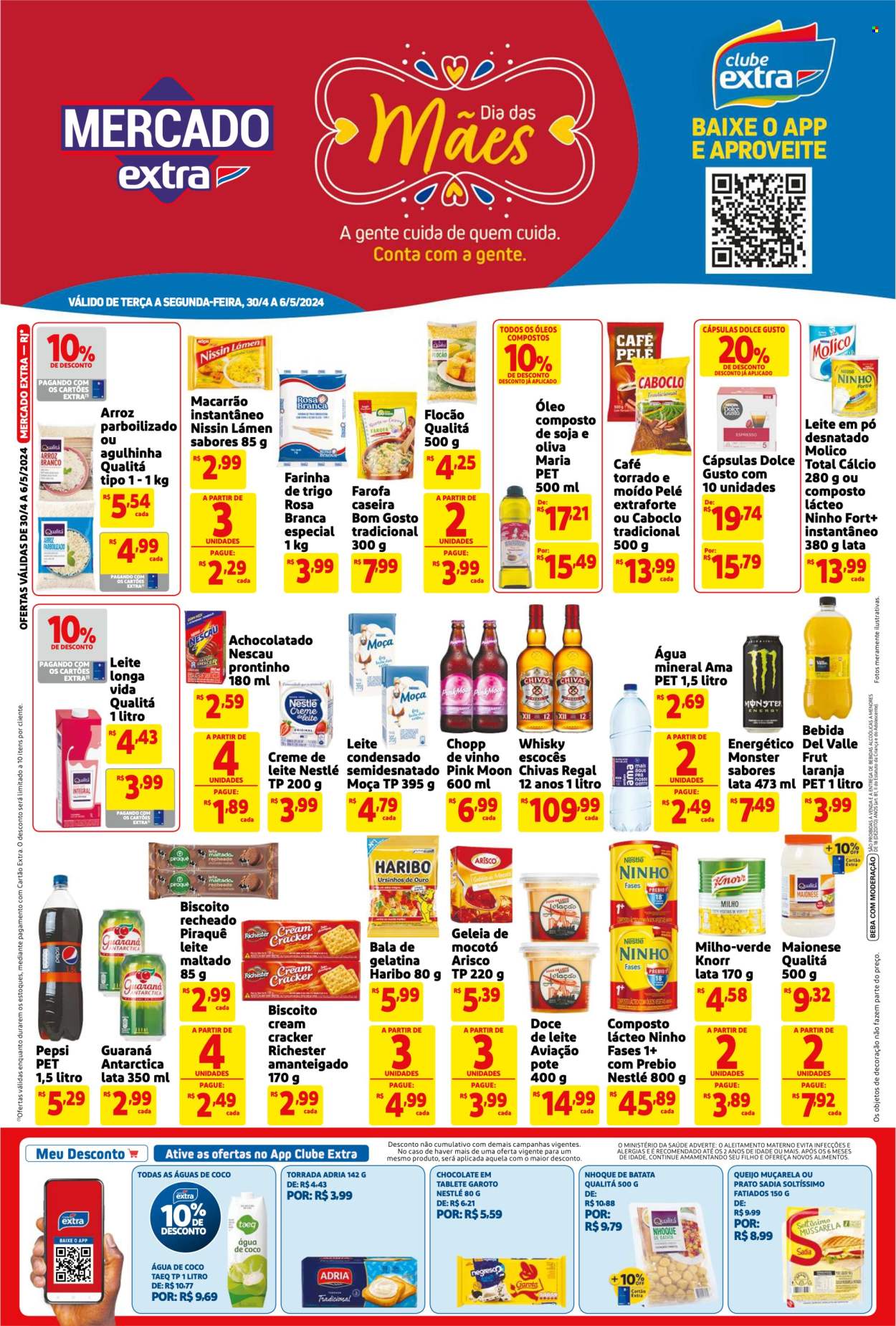 Folheto Mercado Extra - 30/04/2024 - 06/05/2024. Página 1