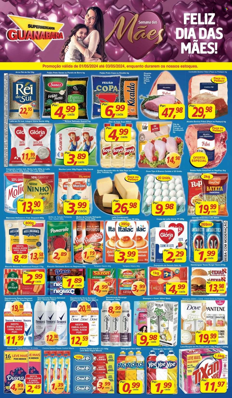 Folheto Supermercados Guanabara - 01/05/2024 - 03/05/2024. Página 1