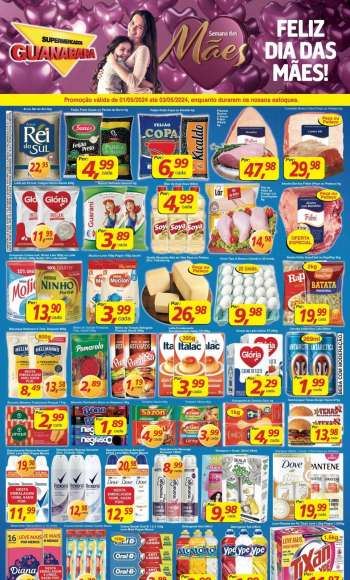 Folheto Supermercados Guanabara - 01/05/2024 - 03/05/2024.