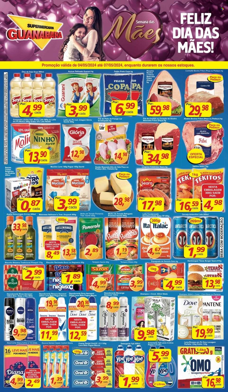 Folheto Supermercados Guanabara - 04/05/2024 - 07/05/2024. Página 1
