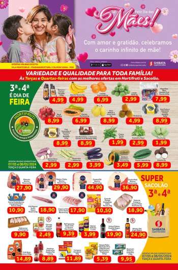 Folheto Shibata Supermercados - 07/05/2024 - 13/05/2024.