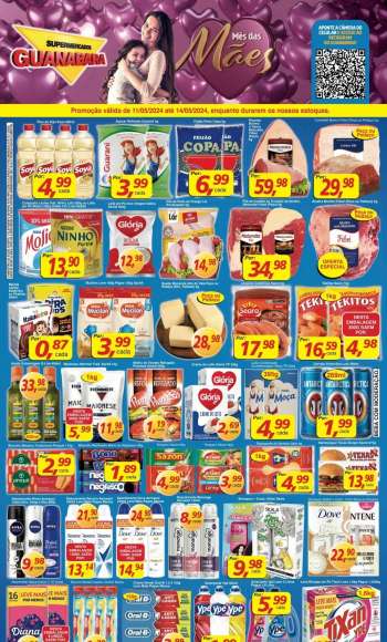 Folheto Supermercados Guanabara - 11/05/2024 - 14/05/2024.