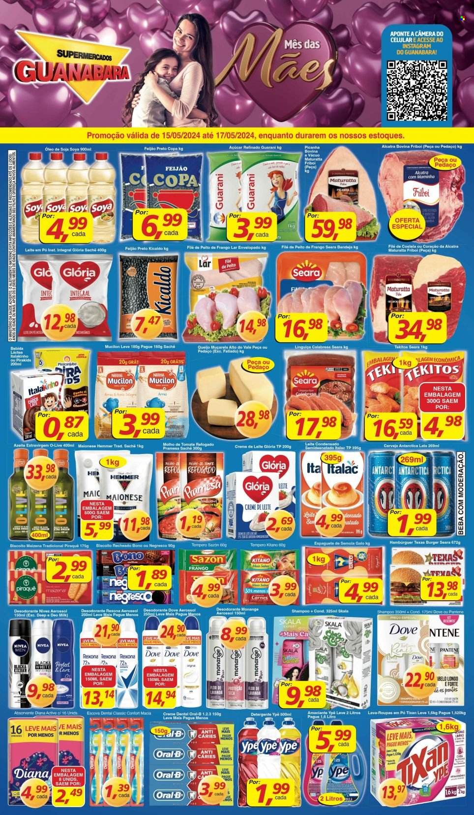 Folheto Supermercados Guanabara - 15/05/2024 - 17/05/2024. Página 1