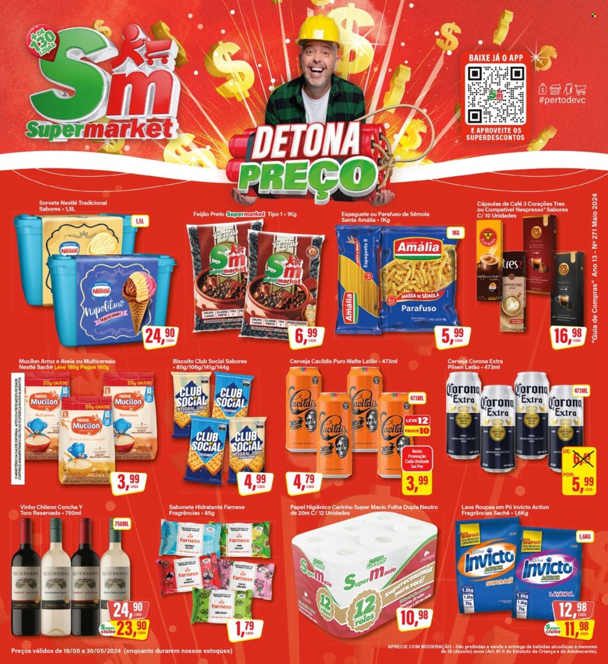 Folheto Rede Supermarket - 16/05/2024 - 30/05/2024. Página 1