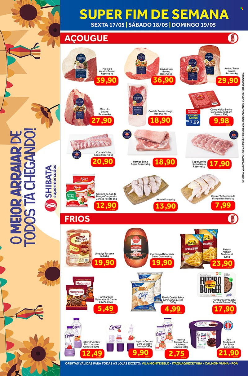 Folheto Shibata Supermercados - 17/05/2024 - 19/05/2024. Página 1