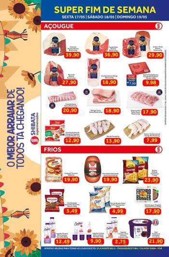 Folheto Shibata Supermercados - 17/05/2024 - 19/05/2024.