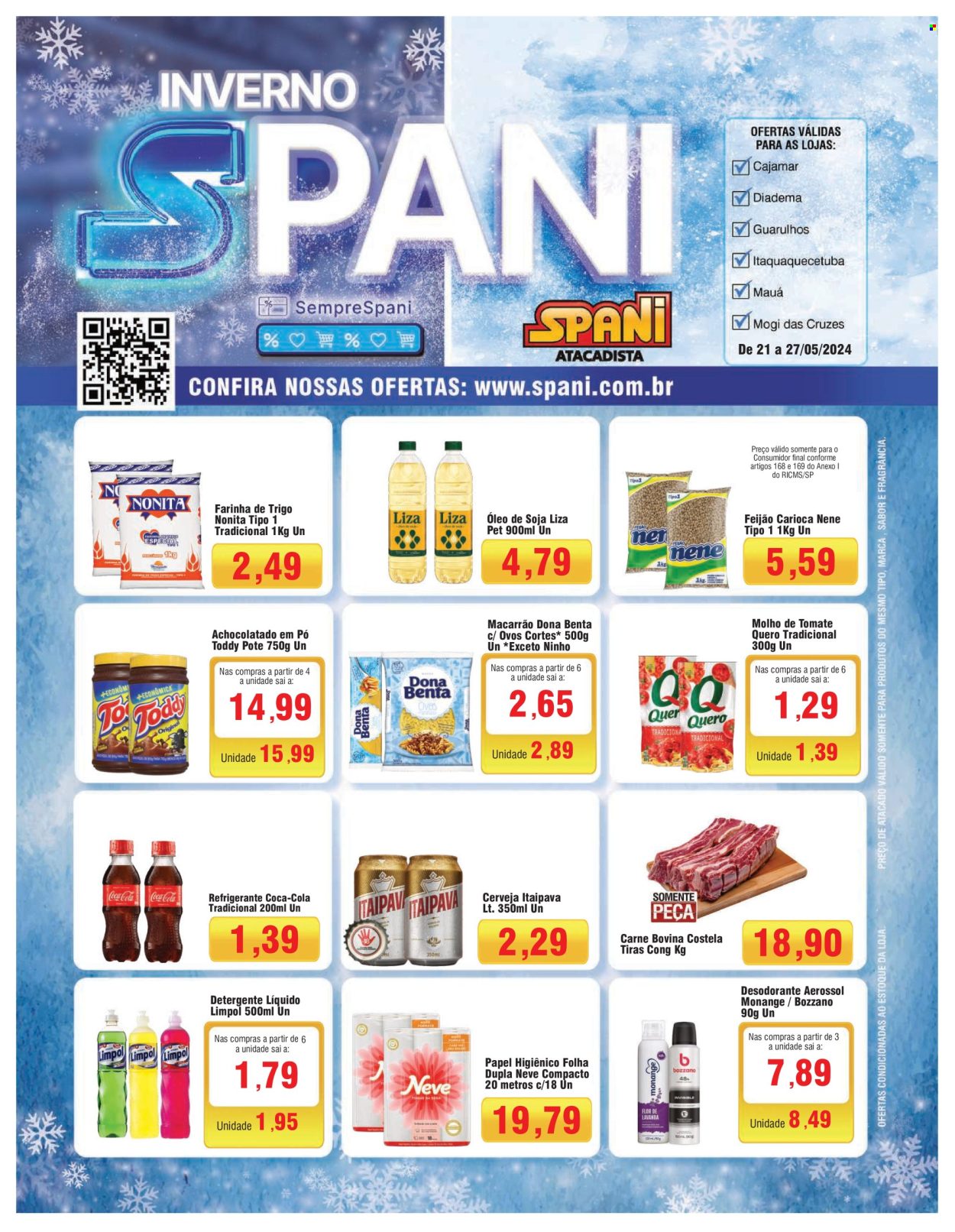 Folheto Spani Atacadista - 21/05/2024 - 27/05/2024. Página 1