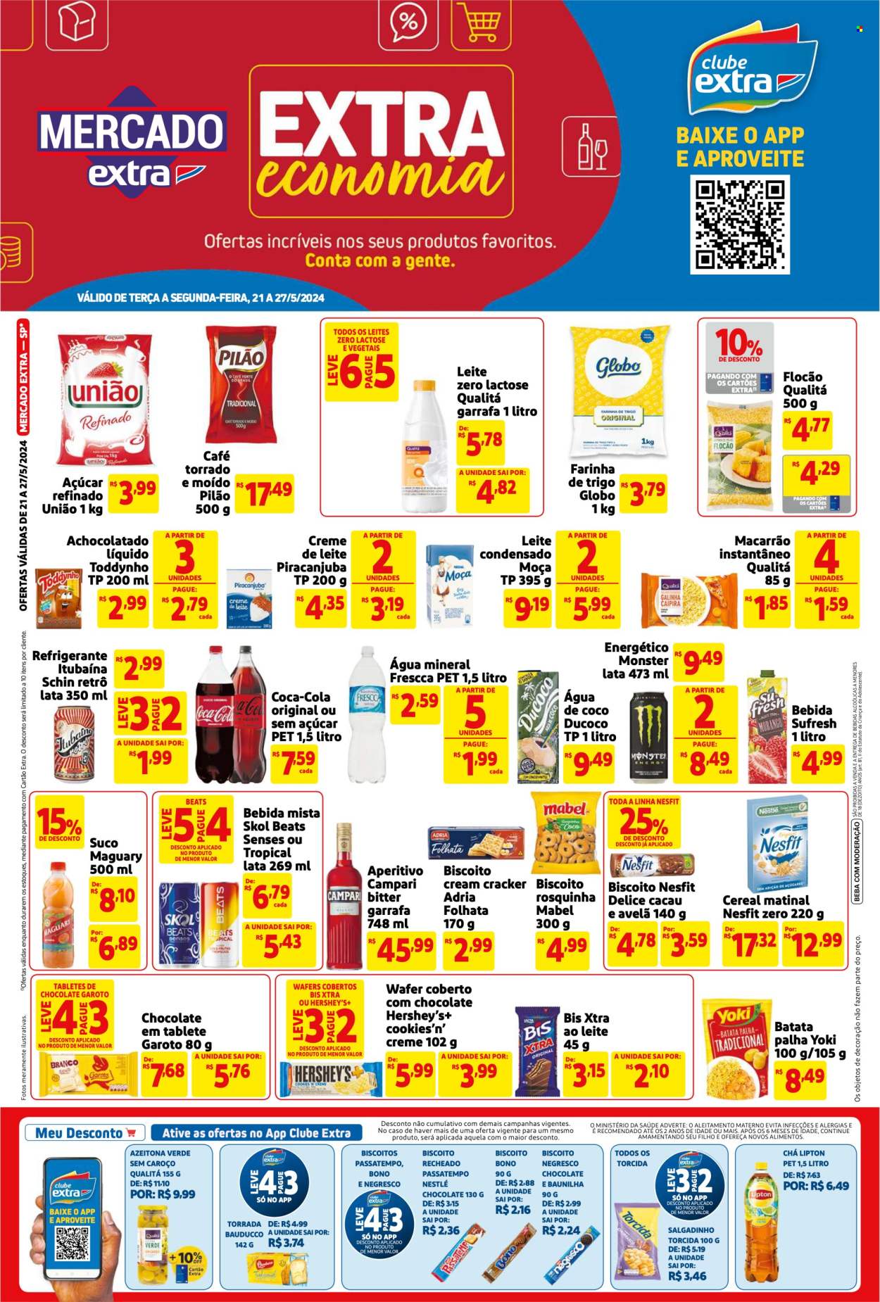 Folheto Mercado Extra - 21/05/2024 - 27/05/2024. Página 1