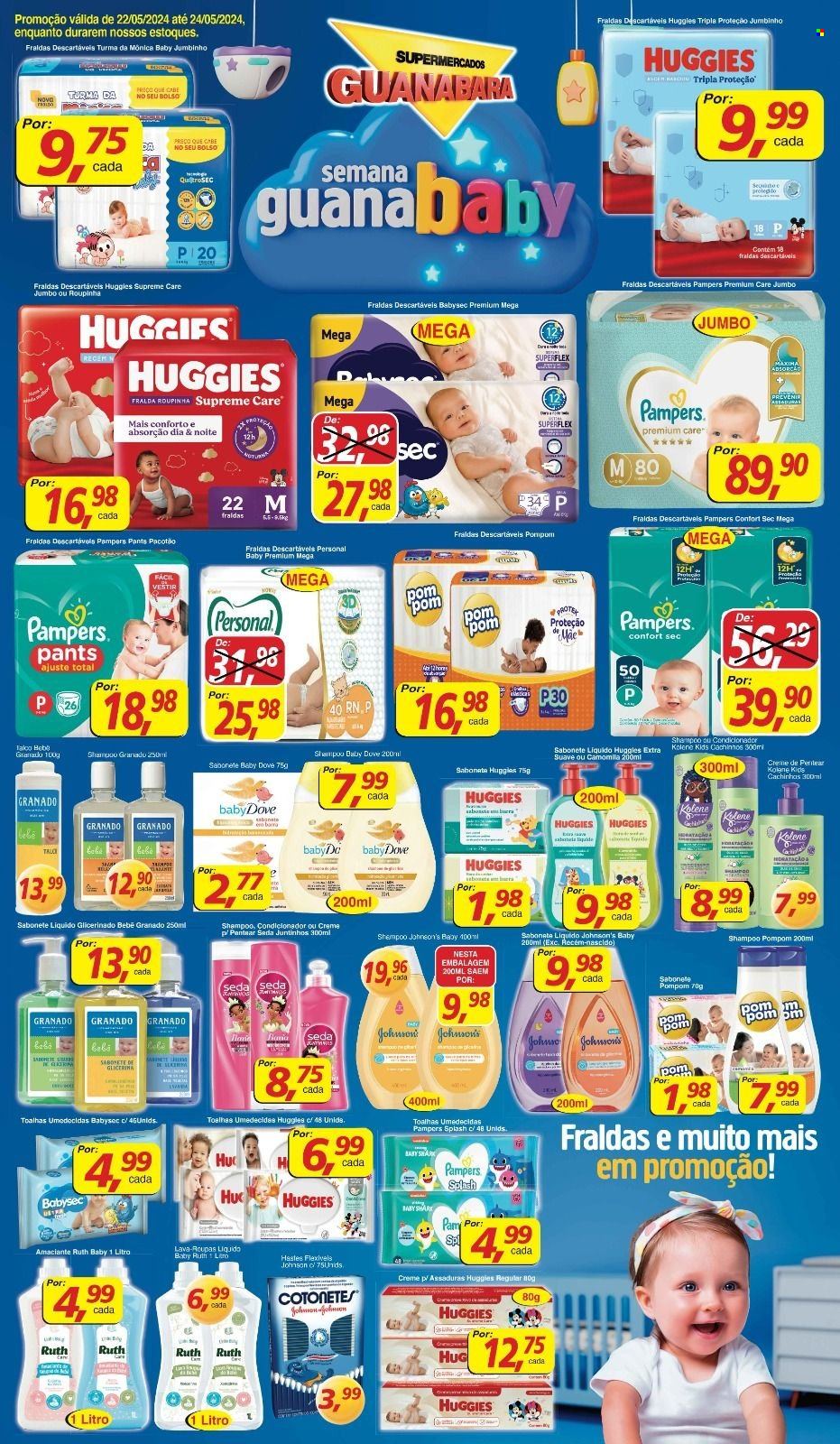 Folheto Supermercados Guanabara - 22/05/2024 - 24/05/2024. Página 1