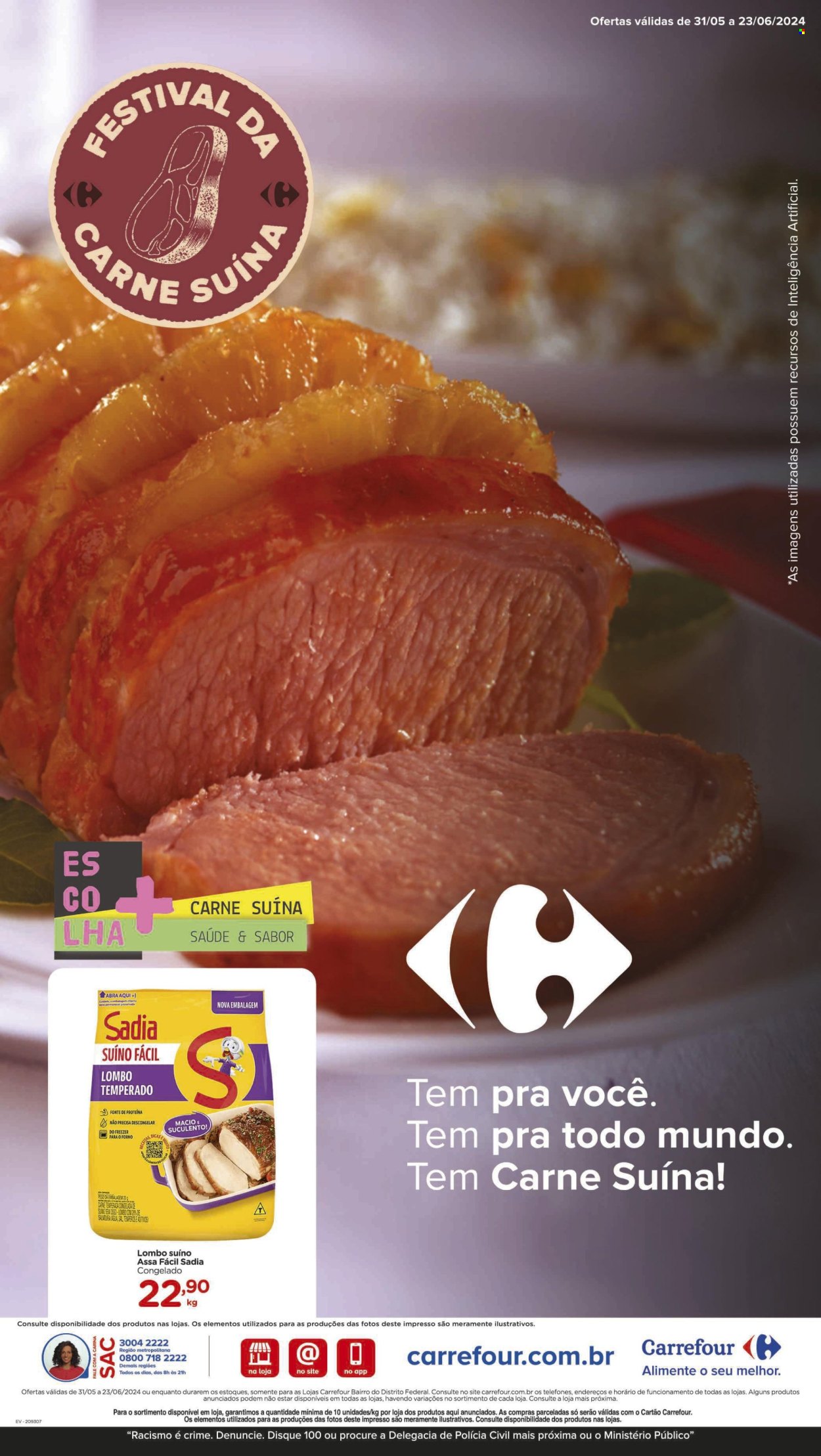 Folheto Carrefour Bairro - 31/05/2024 - 23/06/2024. Página 1