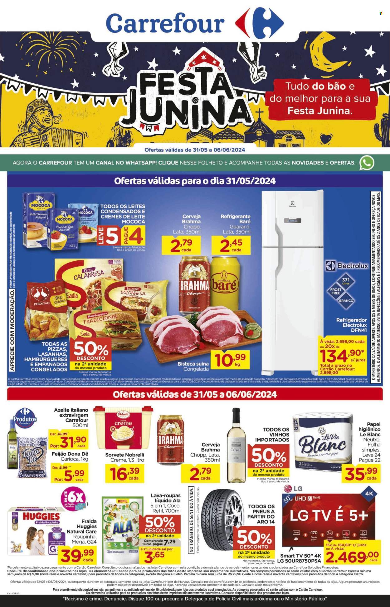 Folheto Carrefour Hiper - 31/05/2024 - 06/06/2024. Página 1