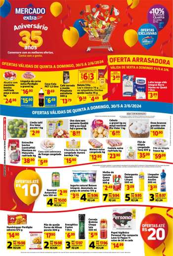 Folheto Mercado Extra - 30/05/2024 - 02/06/2024.