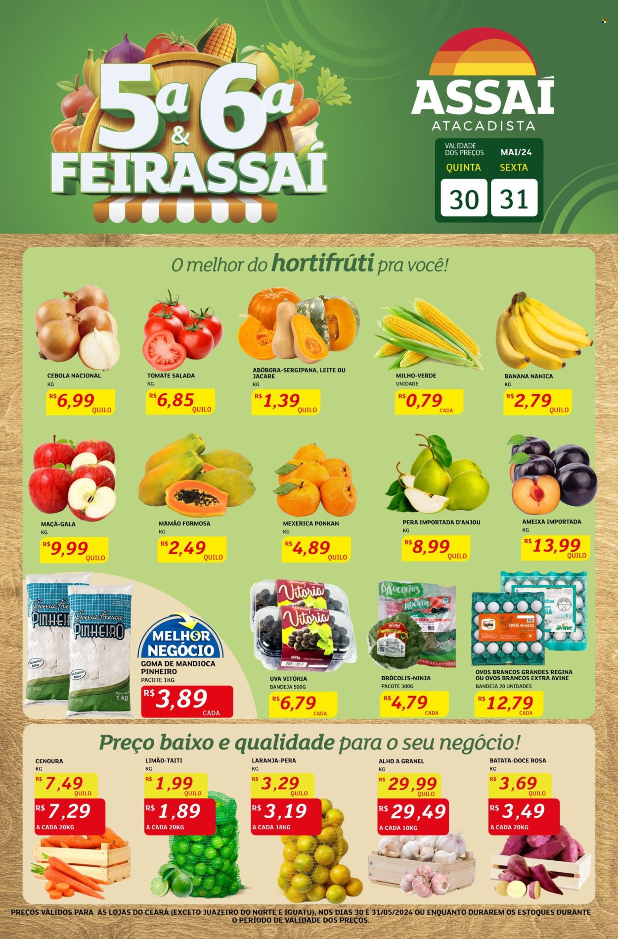 Folheto Assaí Atacadista - 30/05/2024 - 31/05/2024. Página 1