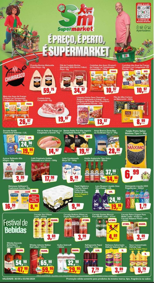 Folheto Rede Supermarket - 30/05/2024 - 03/06/2024. Página 1