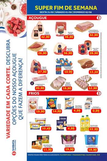 Folheto Shibata Supermercados - 31/05/2024 - 02/06/2024.