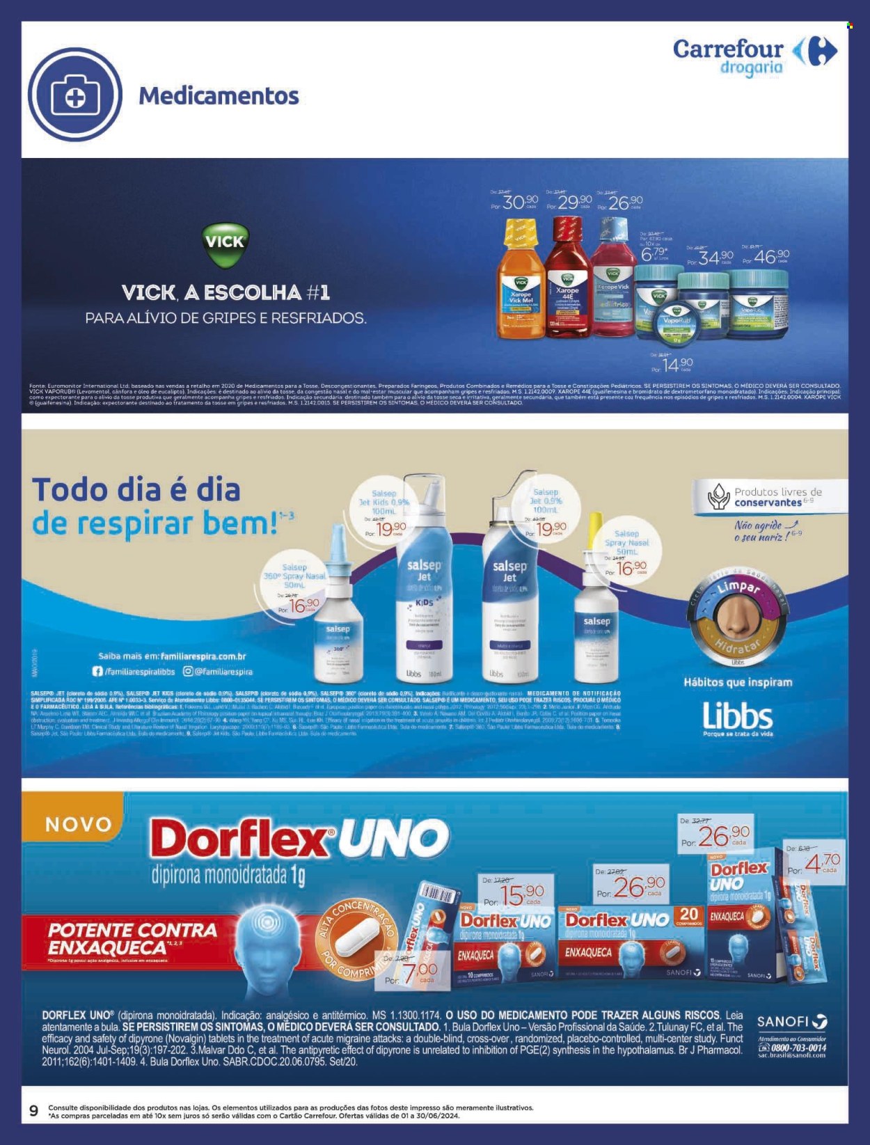 Folheto Carrefour Drogaria - 01/06/2024 - 30/06/2024. Página 9