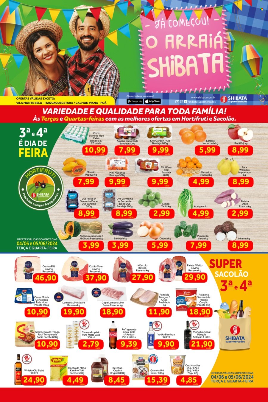Folheto Shibata Supermercados - 04/06/2024 - 10/06/2024. Página 1