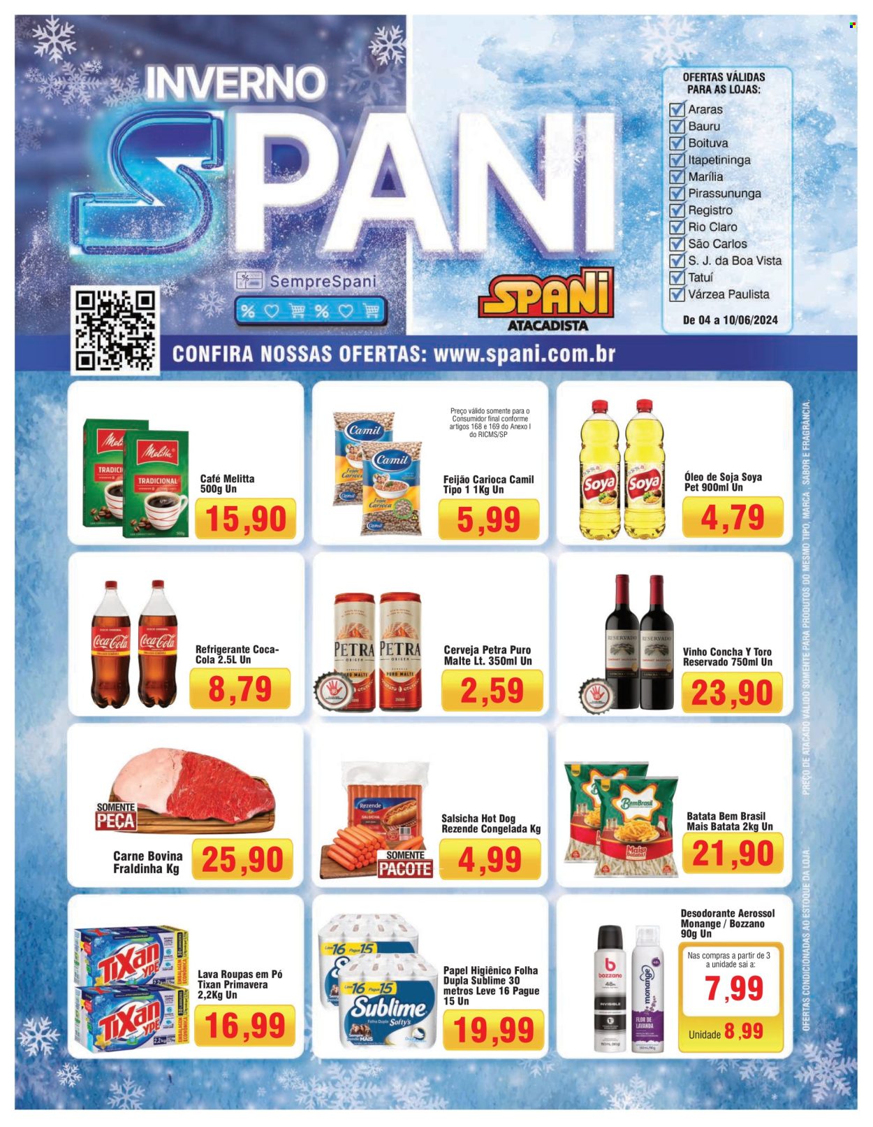 Folheto Spani Atacadista - 04/06/2024 - 10/06/2024. Página 1