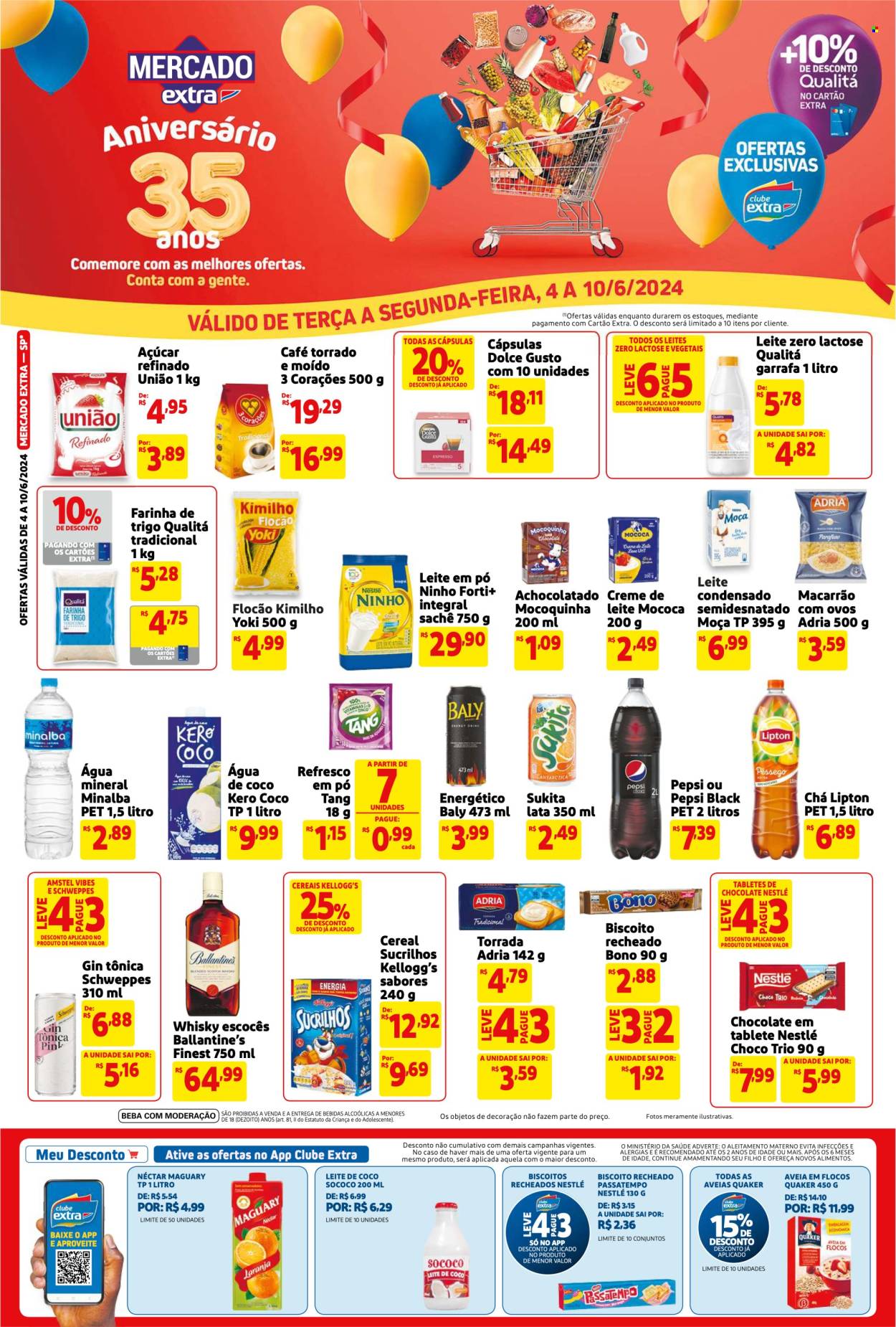 Folheto Mercado Extra - 04/06/2024 - 10/06/2024. Página 1