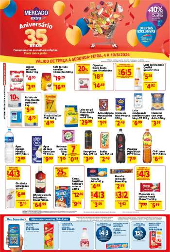 Folheto Mercado Extra - 04/06/2024 - 10/06/2024.