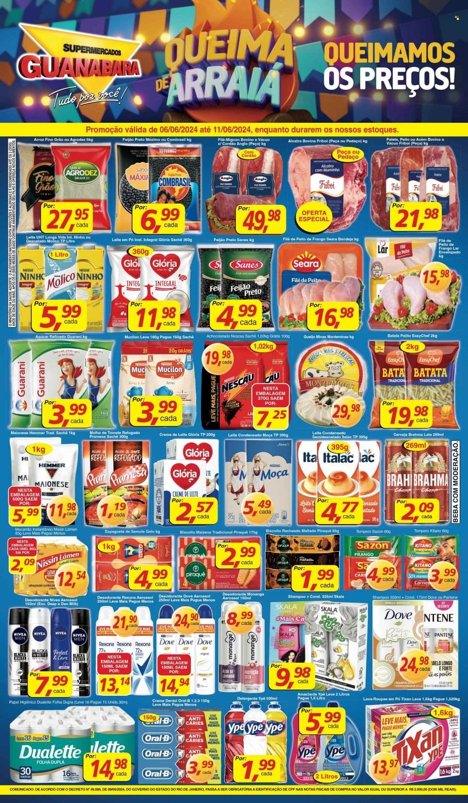Folheto Supermercados Guanabara - 06/06/2024 - 11/06/2024. Página 12