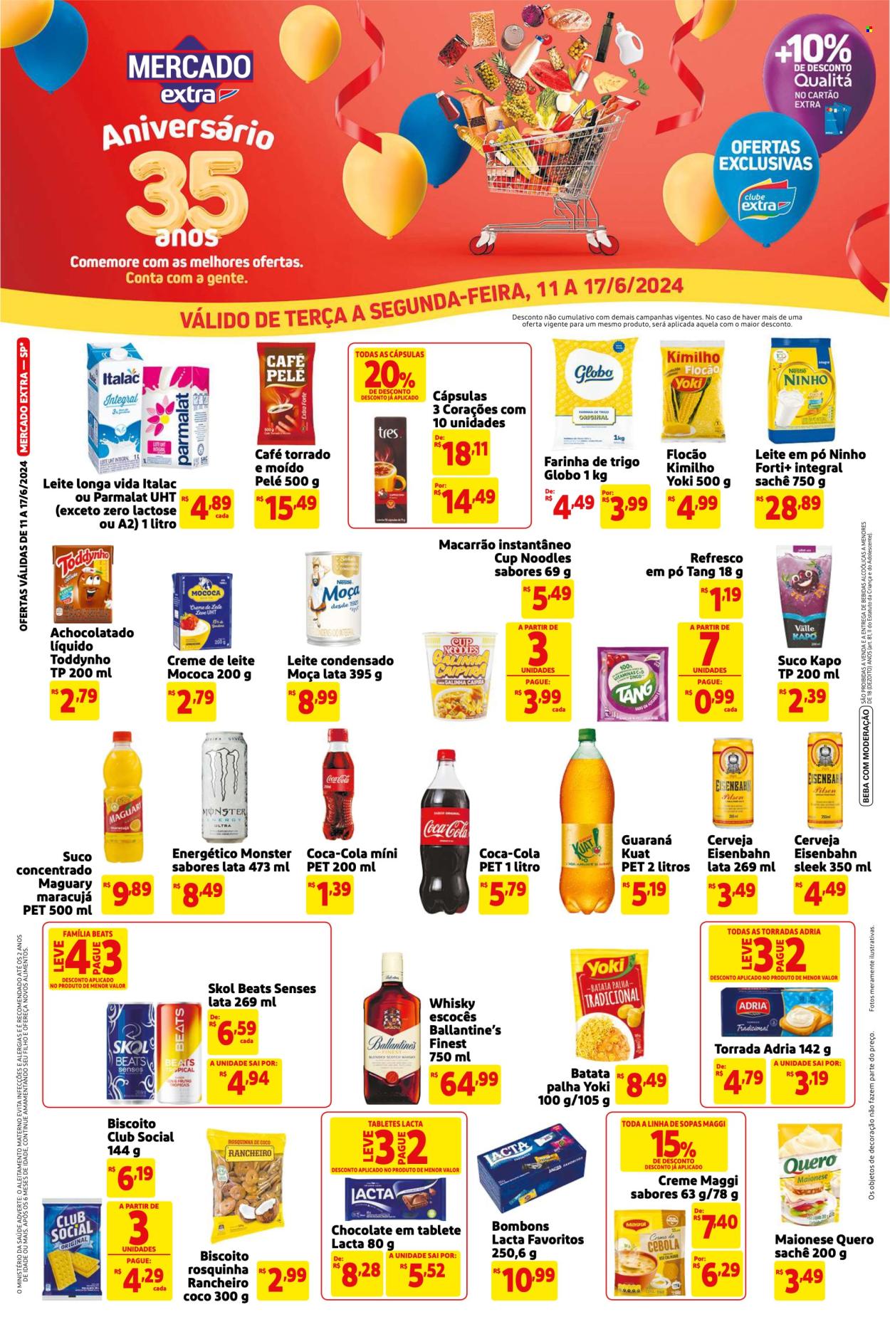 Folheto Mercado Extra - 11/06/2024 - 17/06/2024. Página 1