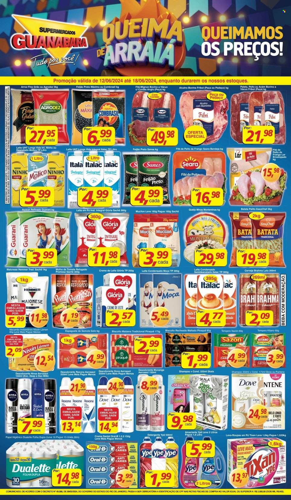 Folheto Supermercados Guanabara - 12/06/2024 - 18/06/2024. Página 12