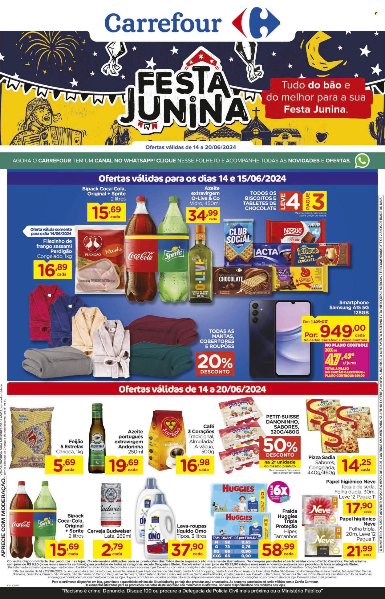 Folheto Carrefour Hiper - 14/06/2024 - 20/06/2024. Página 1