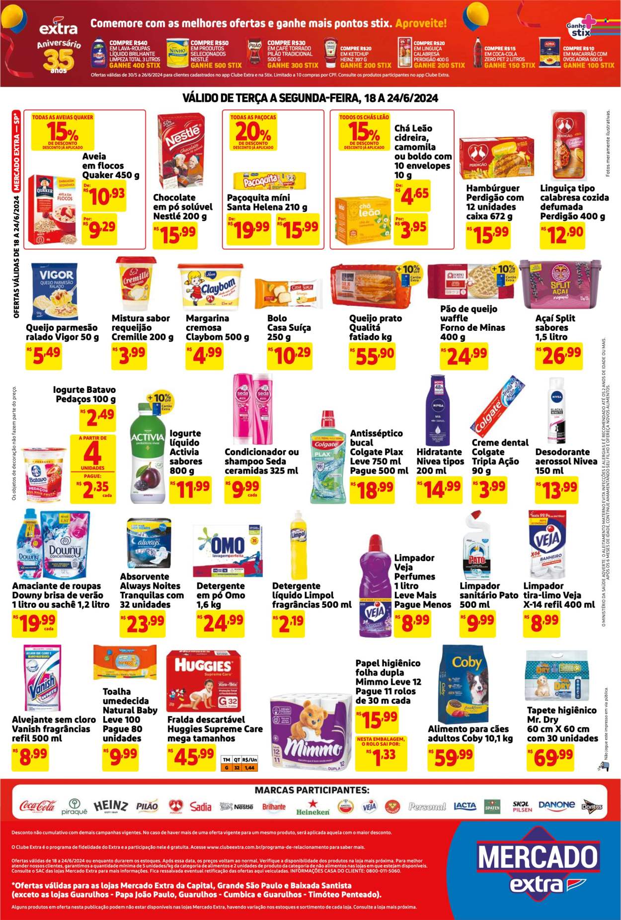 Folheto Mercado Extra - 18/06/2024 - 24/06/2024. Página 2