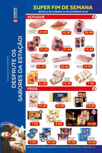 Folheto Shibata Supermercados - 21/06/2024 - 23/06/2024.