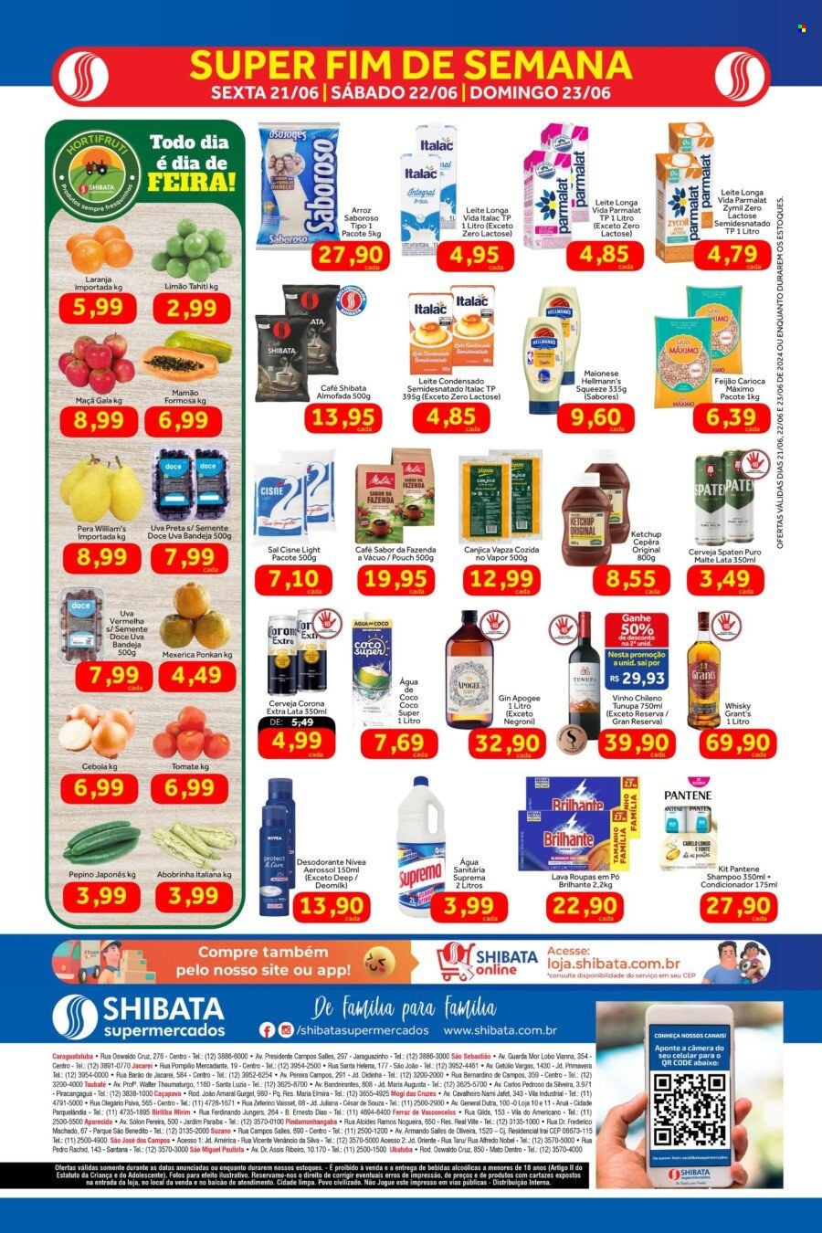 Folheto Shibata Supermercados - 21/06/2024 - 23/06/2024. Página 2