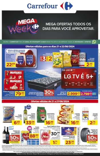 Folheto Carrefour Hiper - 21/06/2024 - 27/06/2024.