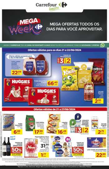 Folheto Carrefour Bairro - 21/06/2024 - 27/06/2024.