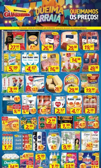 Folheto Supermercados Guanabara - 22/06/2024 - 24/06/2024.