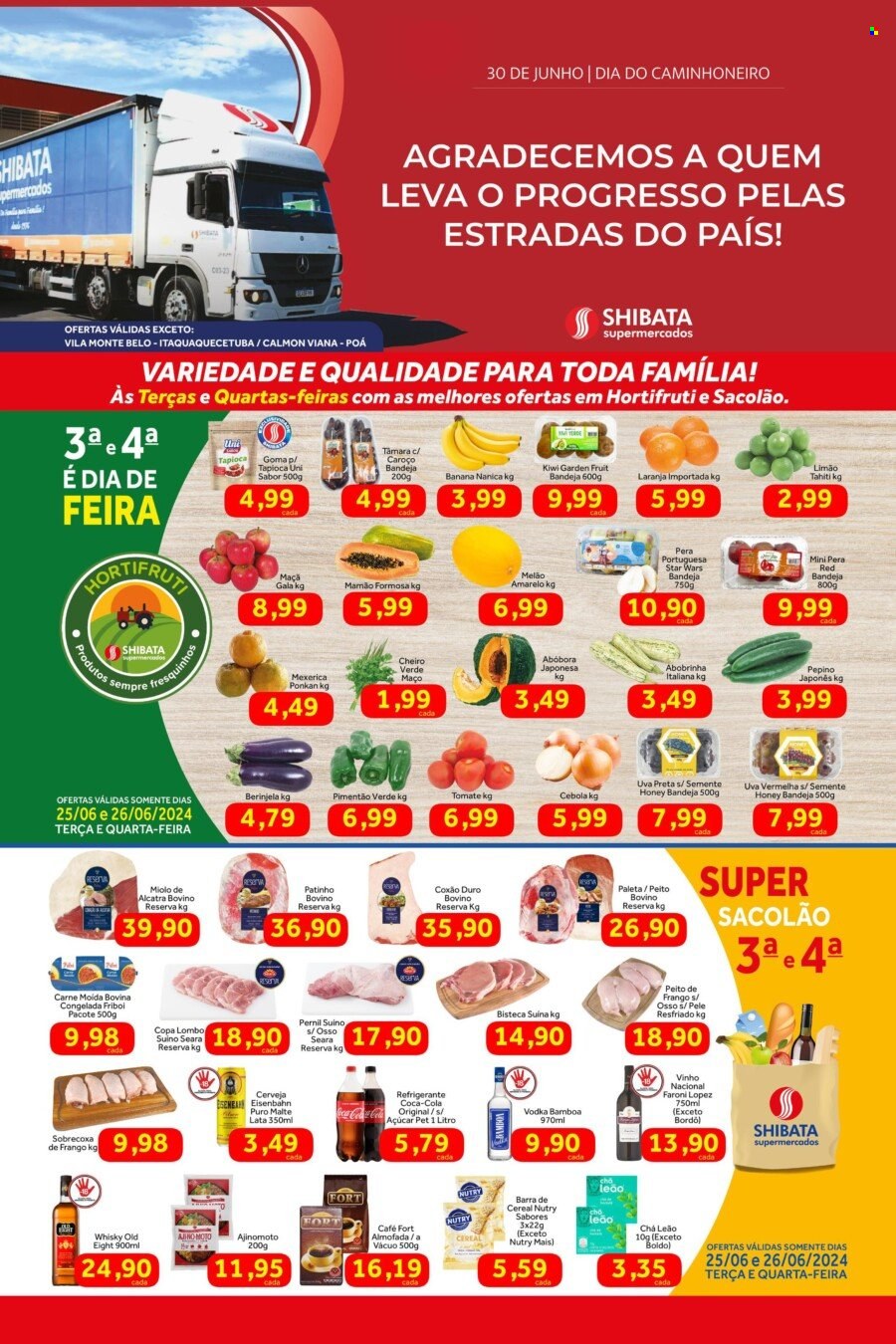 Folheto Shibata Supermercados - 25/06/2024 - 01/07/2024. Página 1