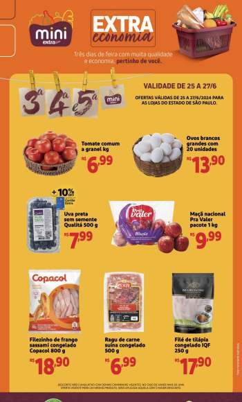 Folheto Mini Extra - 25/06/2024 - 27/06/2024.