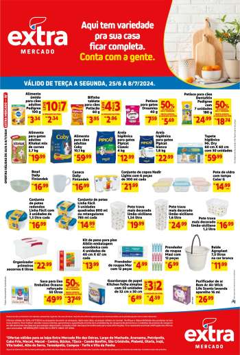 Folheto Mercado Extra - 25/06/2024 - 08/07/2024.